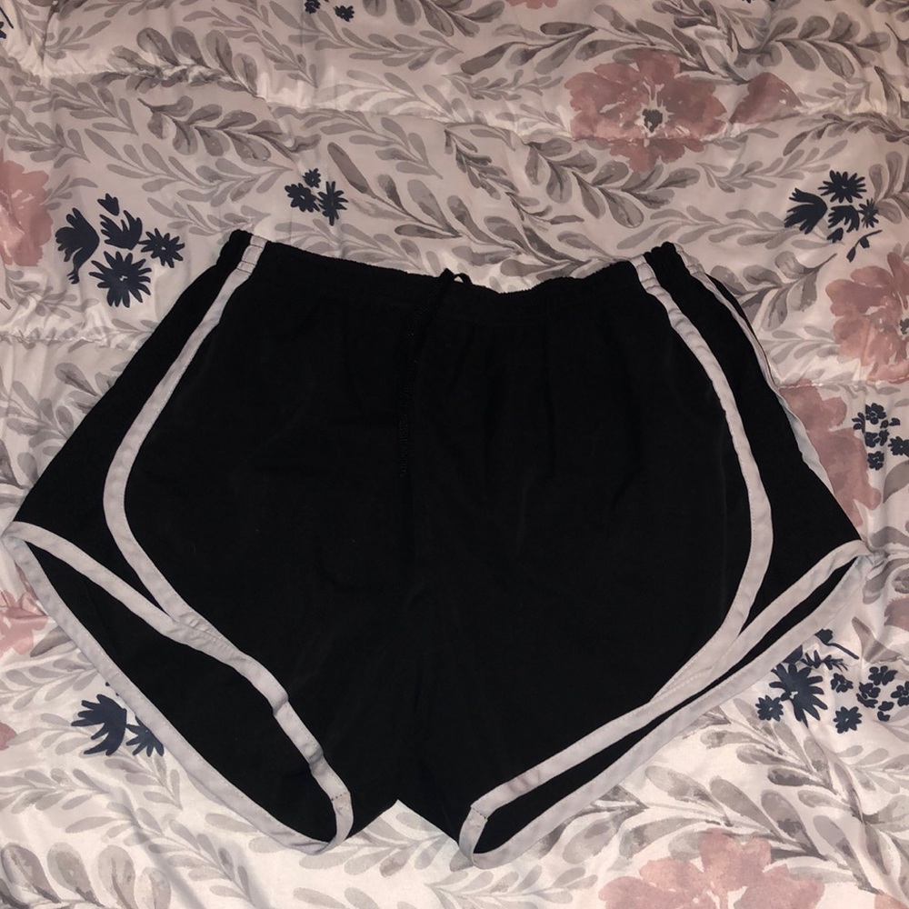 Black athletic shorts